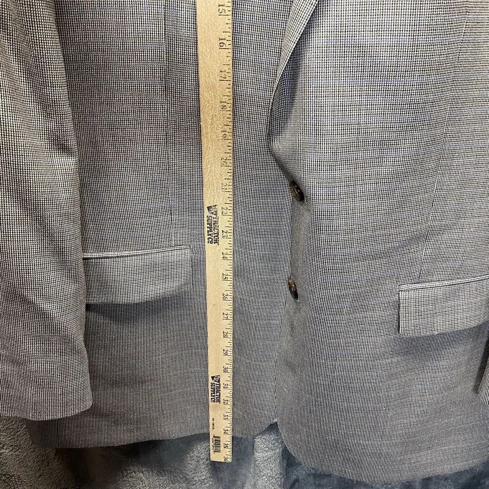 Vintage Ralph Ralph Lauren Blazer Men 47 Silk‎ Wool Tattersall Sport Coat RRL